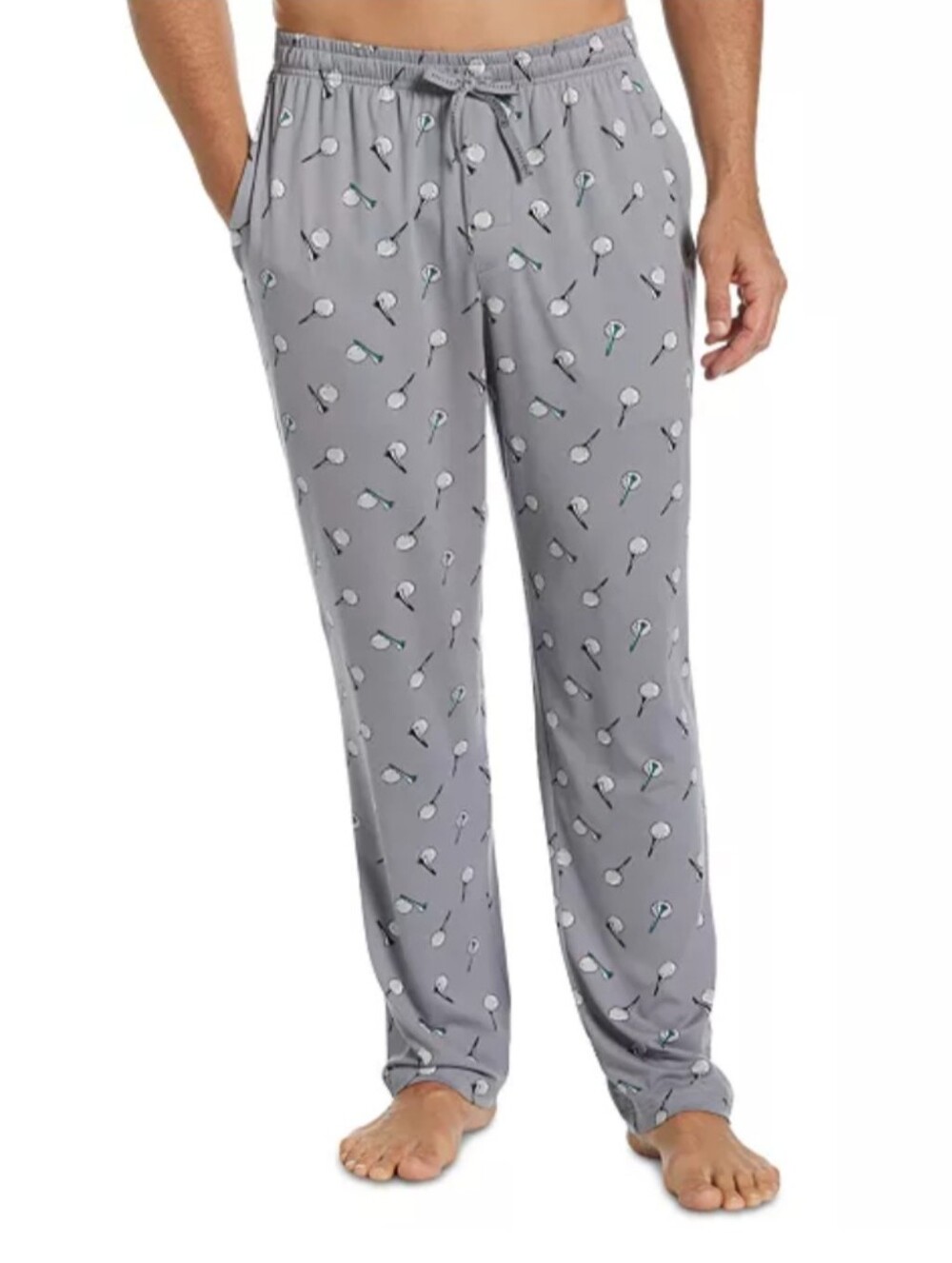 Men's PGA Tour Gray Printed Pajama - Lounge Pants